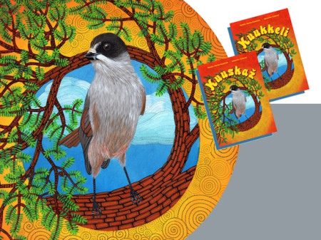 Saamelaiskäräjien kulttuurirahasto, children book «KUUKKELI», text from Natalia  Sanila,  Finland.